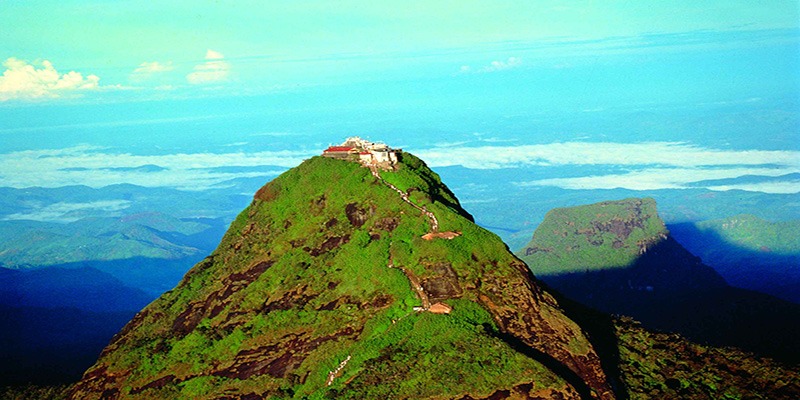 The Adam's Peak pilgrimage site