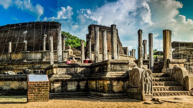 The ancient city of Polonnaruwa in Sri Lanka. 