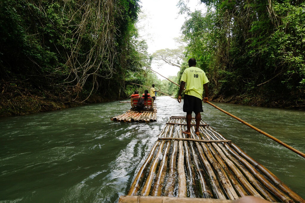 Go rafting in Jamaica