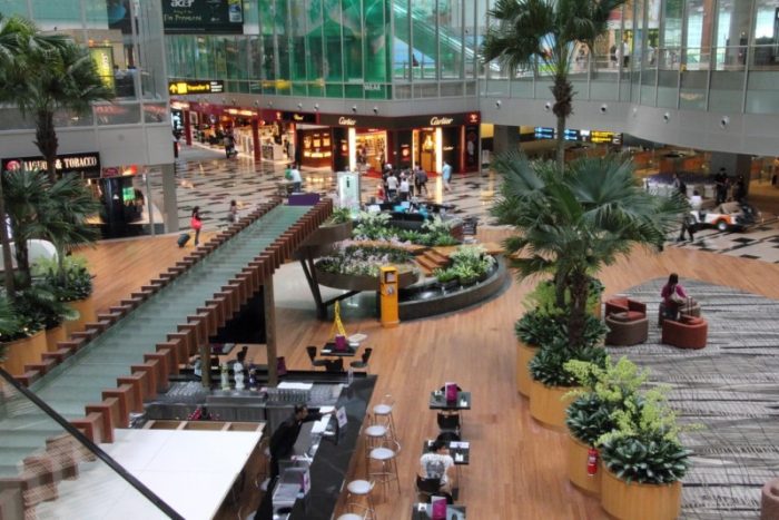 One of the best and most entertaining airport, Changi International Airport in Singapore.