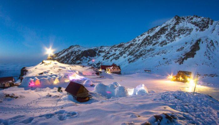 Hotel of Ice in Lake Balea, Romania