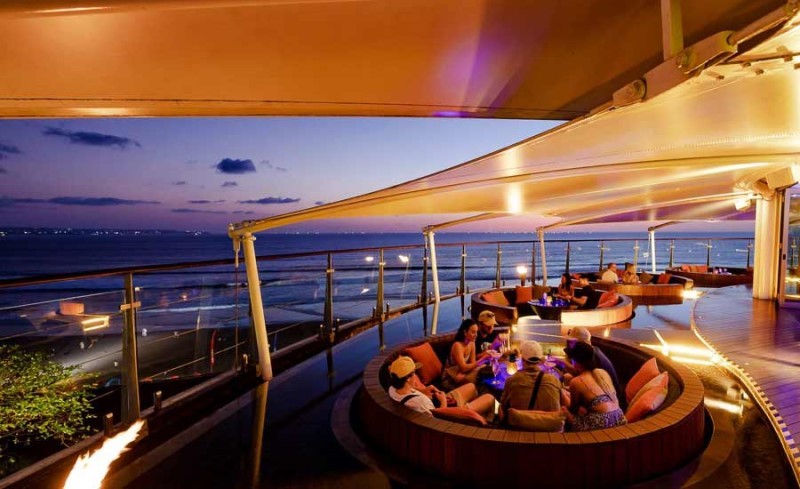 Best New year's eve rooftop parties in Double Six Luxury Hotel, Bali Indonesia.