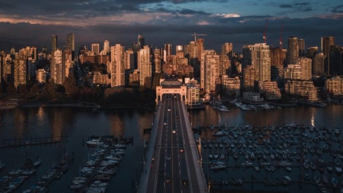 One of the most walkable cities in the world, Vancouver Canada.