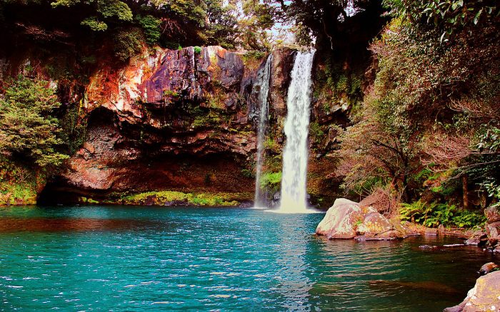 Waterfall on Jeju Island