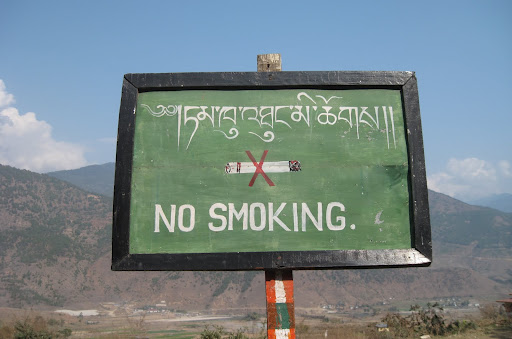 Among the facts about Bhutan, you should know that they have banned smoking.