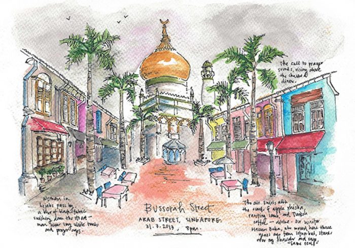 Sketching your travels is a great way to preserve the memory