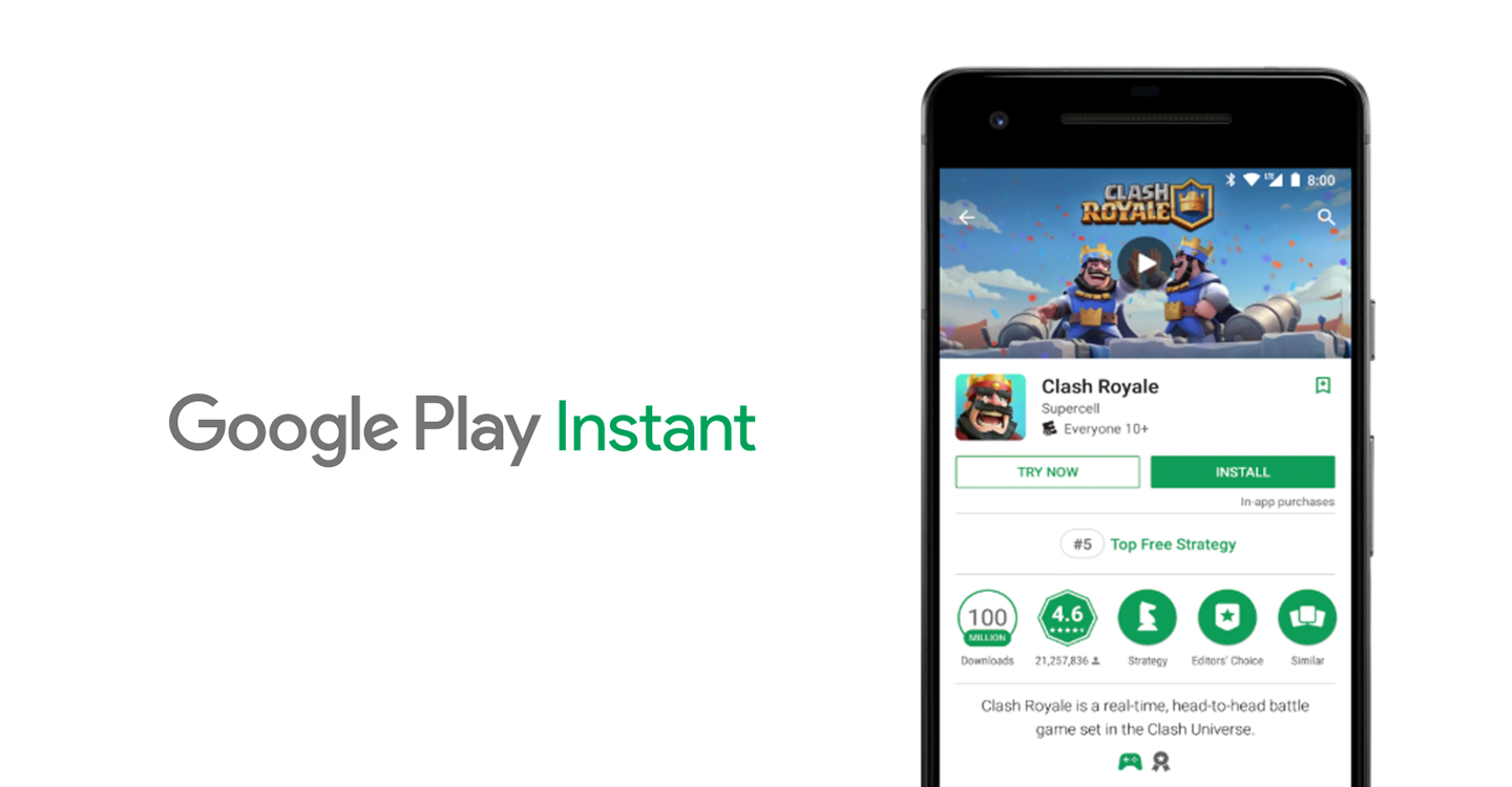 Play Android games without downloading them with Google Play
