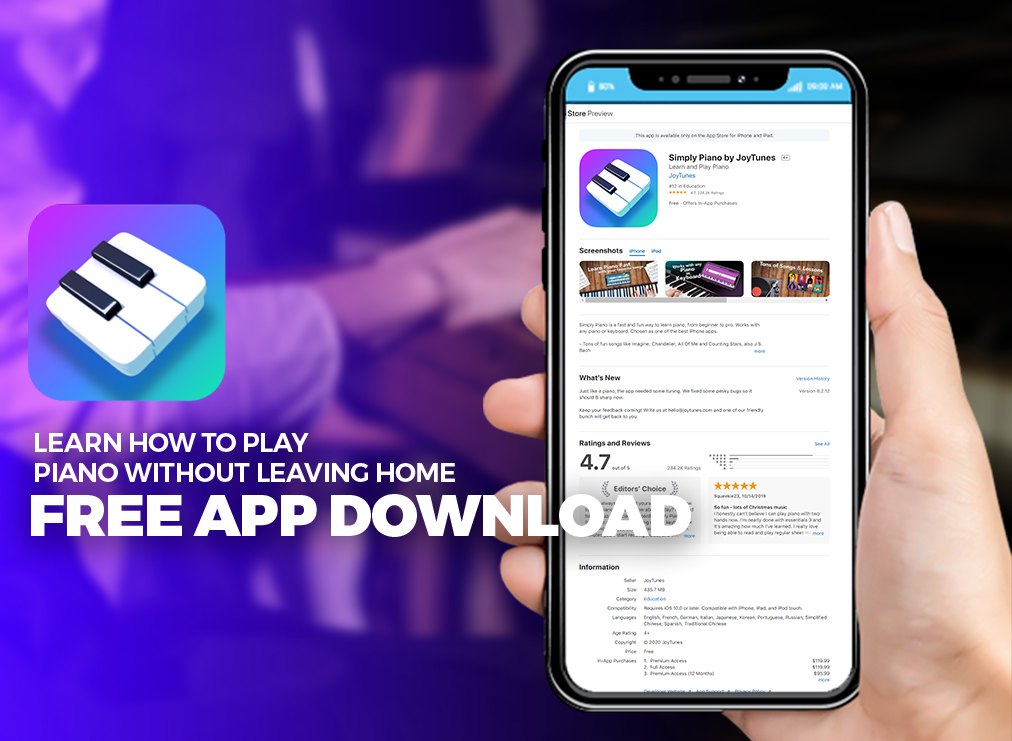 Learn to Play the Piano Without Leaving Home - Free App Download