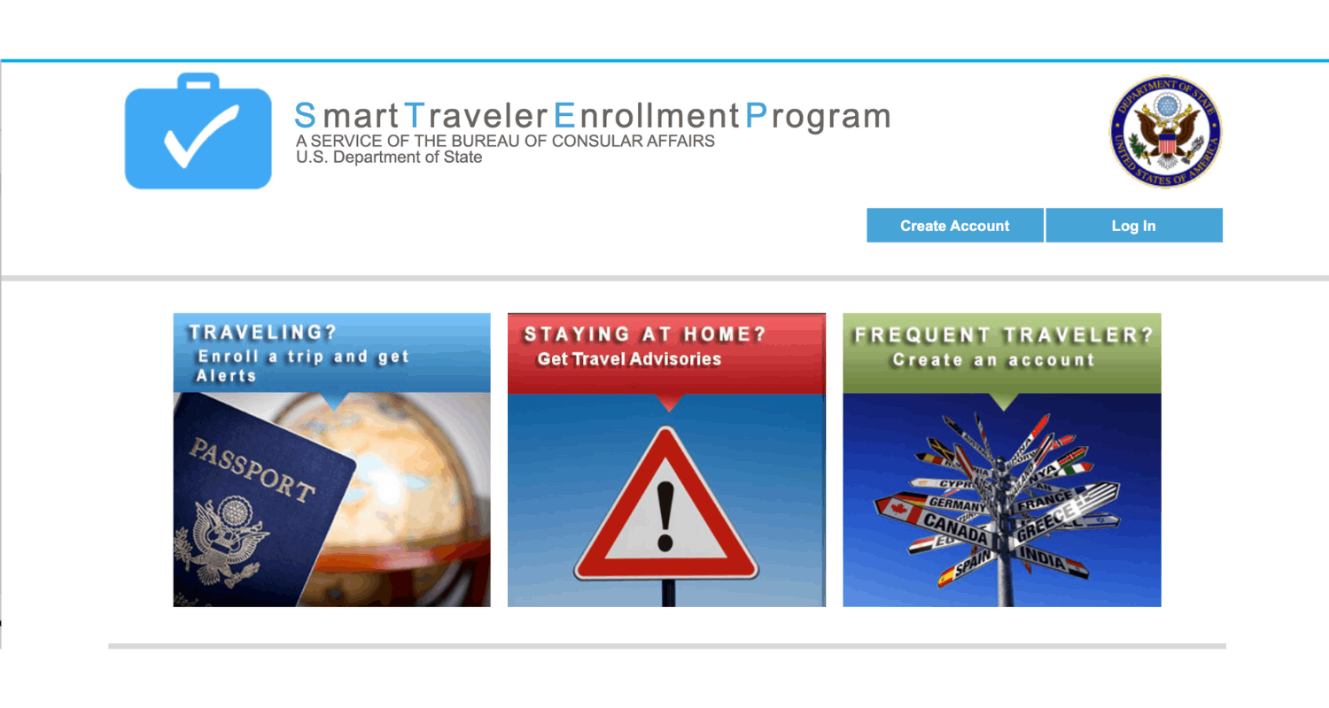 state department travel enrollment